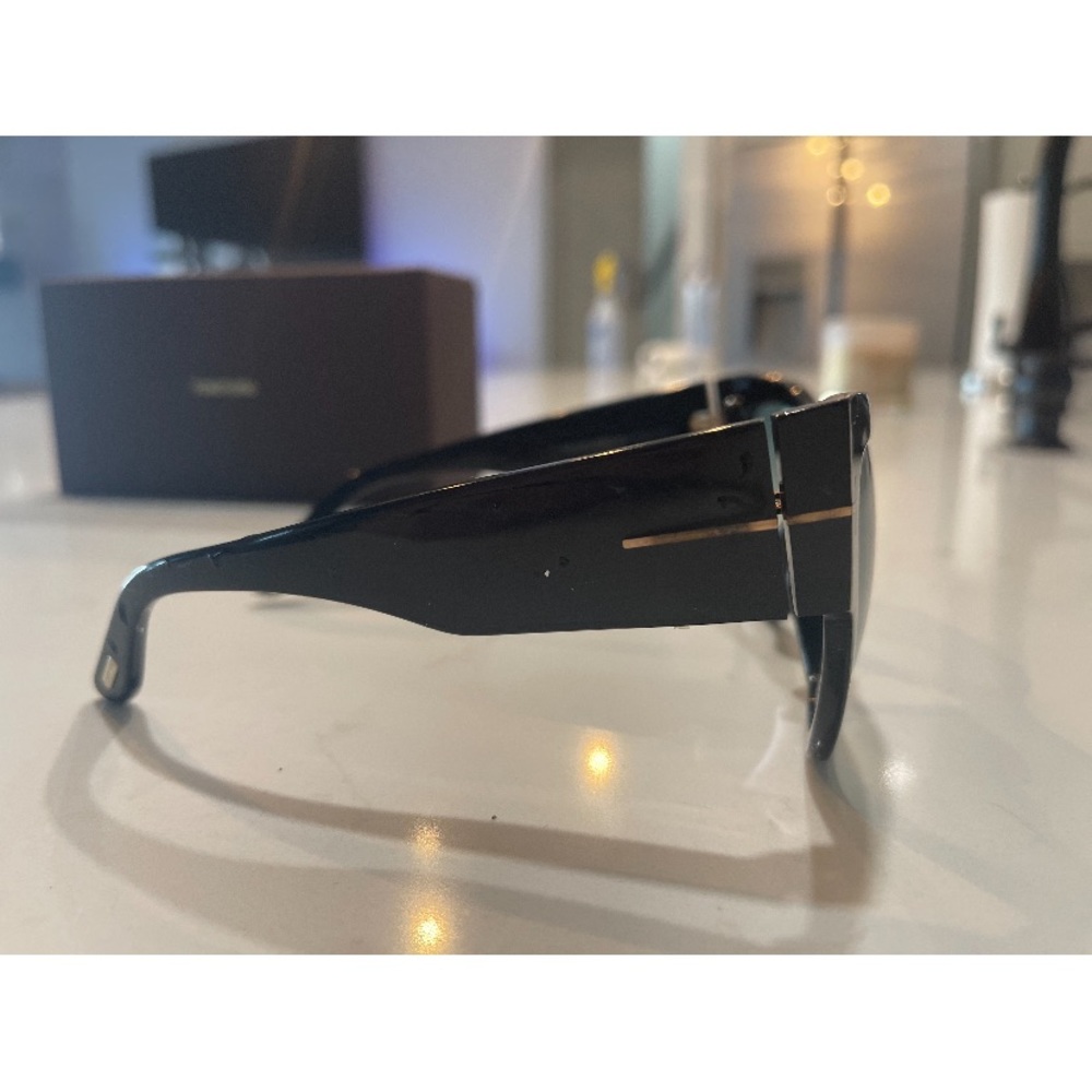 Tom Ford Anoushka Black Cat-Eye Sunglasses